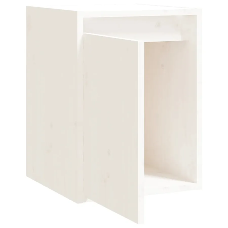 Armoire murale Blanc 30x30x40 cm Bois de pin massif - 5