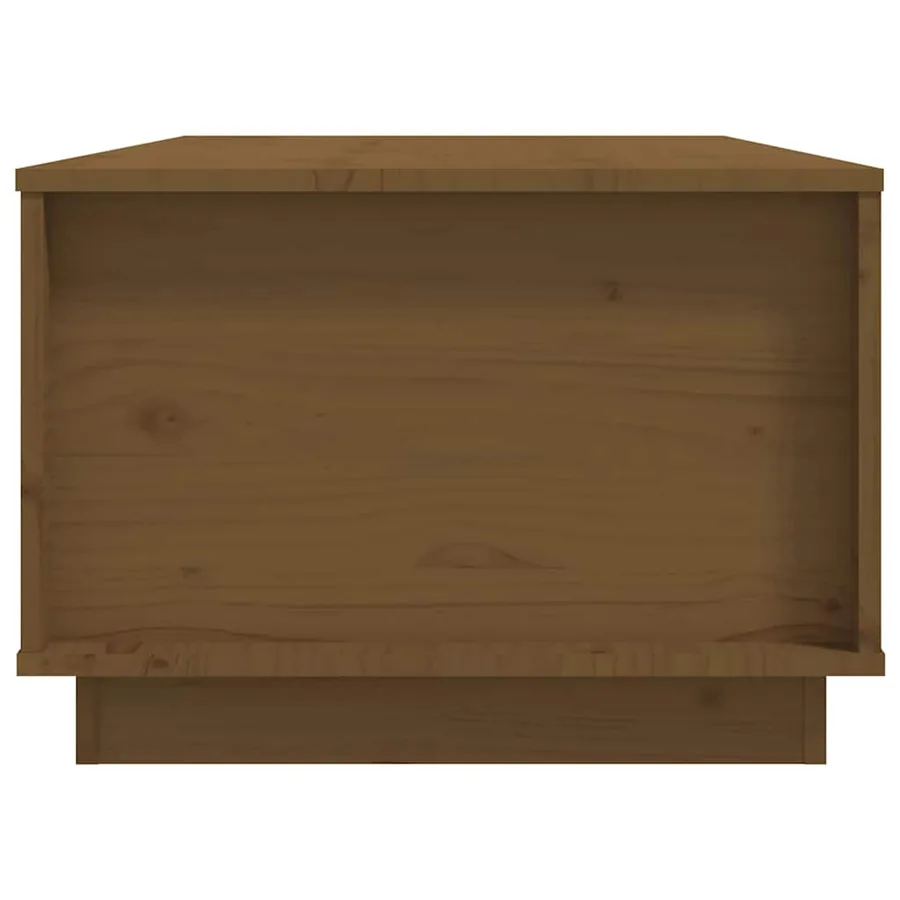 Table basse Marron miel 100x50x35 cm Bois massif de pin - 7
