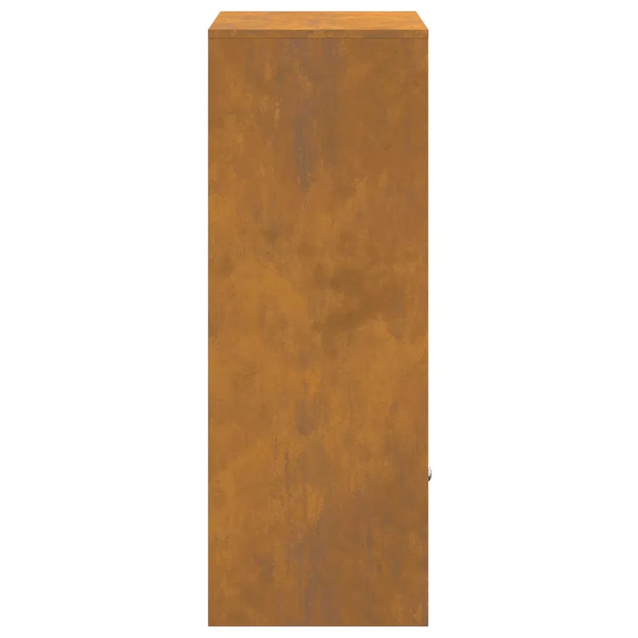 Boîte de dépôt de colis Rouillé 47,5 x 38 x 59 cm Acier patiné - 7