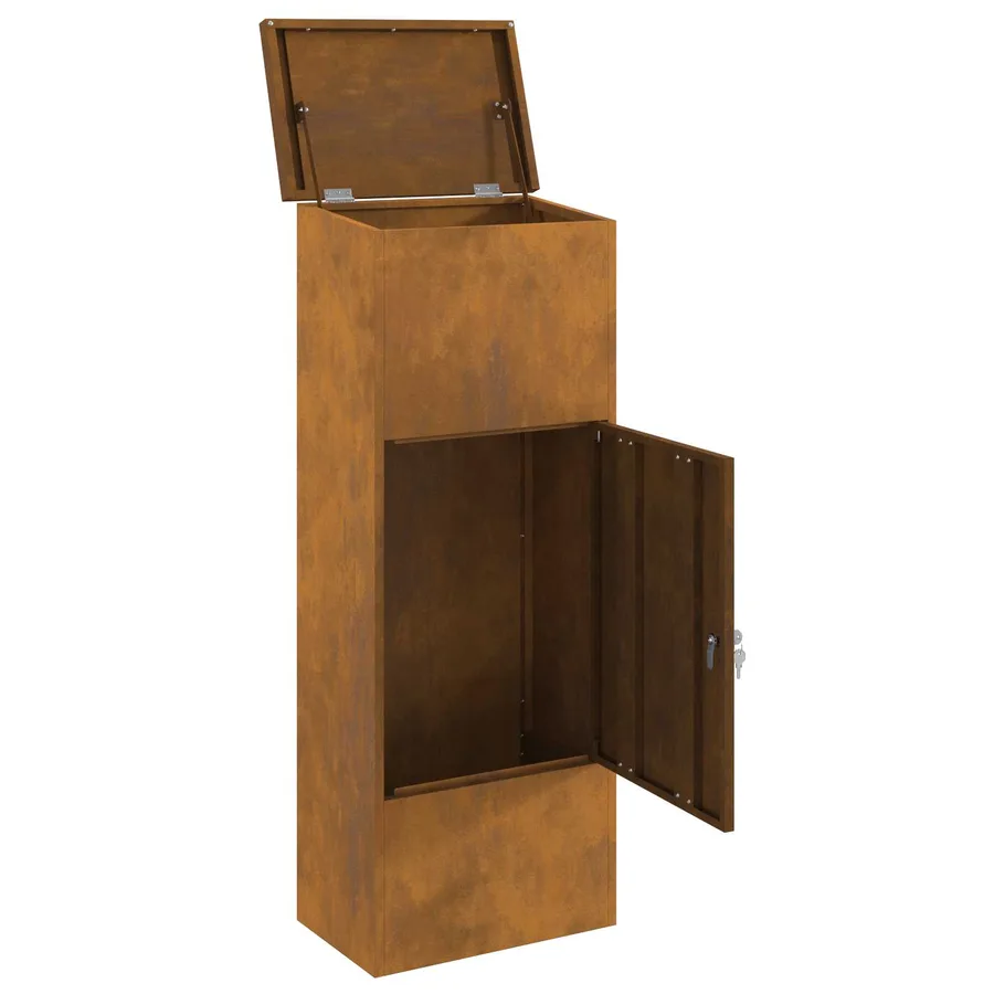 Boîte de dépôt de colis avec porte Rouillé 44,5 x 29 x 110,5 cm - 5
