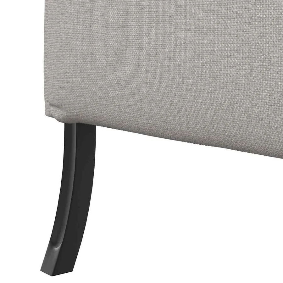 Canapé à Haut Dossier Gris nuage 109 x 56 x 121 cm tissu - 7