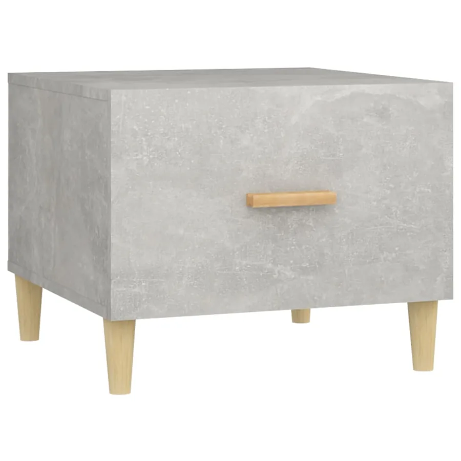 Table basse Gris béton 50x50x40 cm Bois d'ingénierie - 2