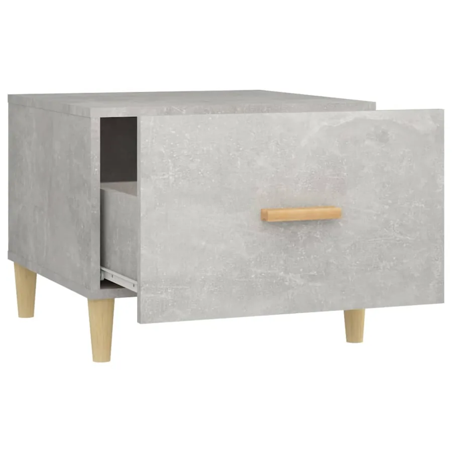 Table basse Gris béton 50x50x40 cm Bois d'ingénierie - 6