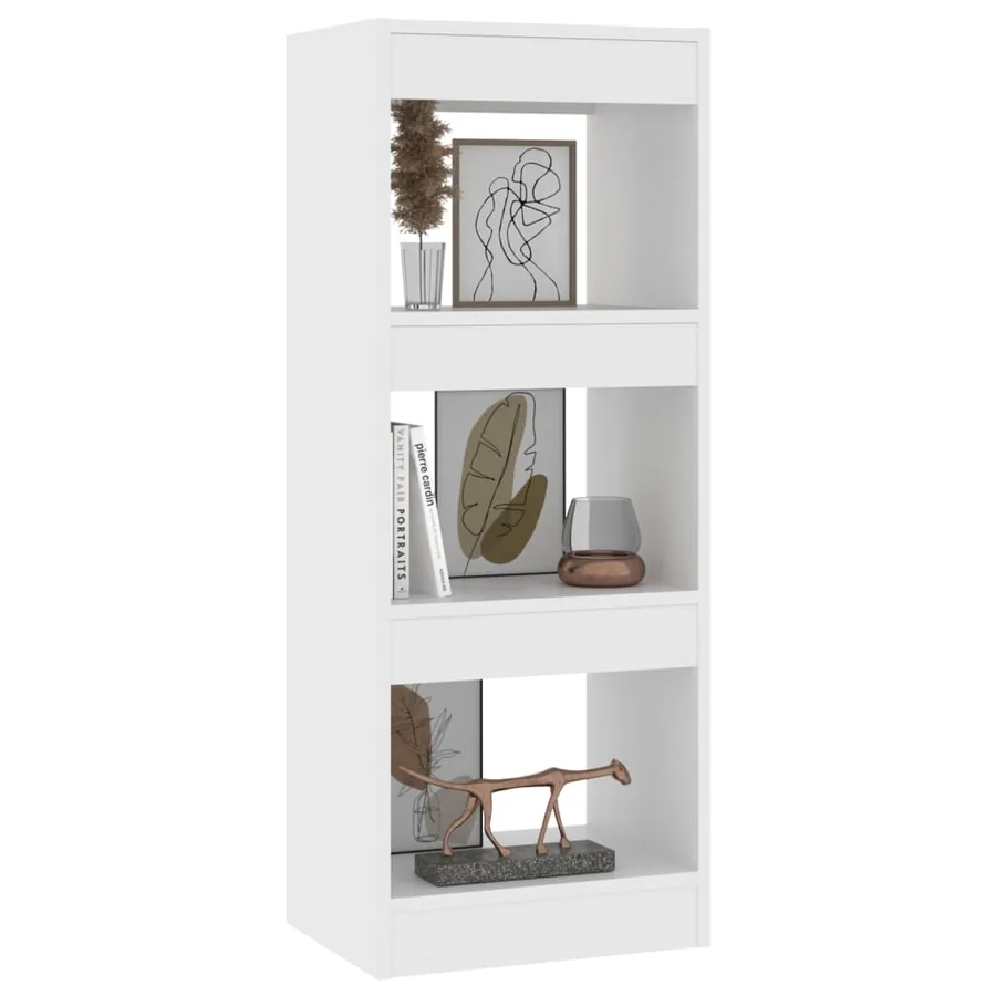 Bibliothèque/séparateur de pièce blanc bois d'ingénierie - 4