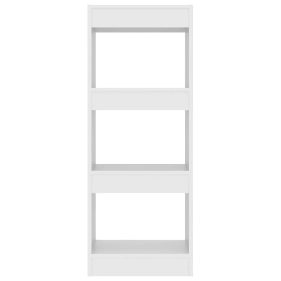Bibliothèque/séparateur de pièce blanc bois d'ingénierie - 5