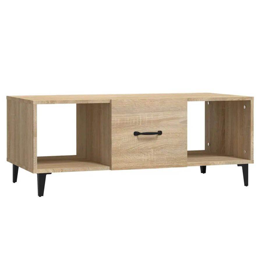 Table basse Chêne sonoma 102x50x40 cm Bois d'ingénierie - 2