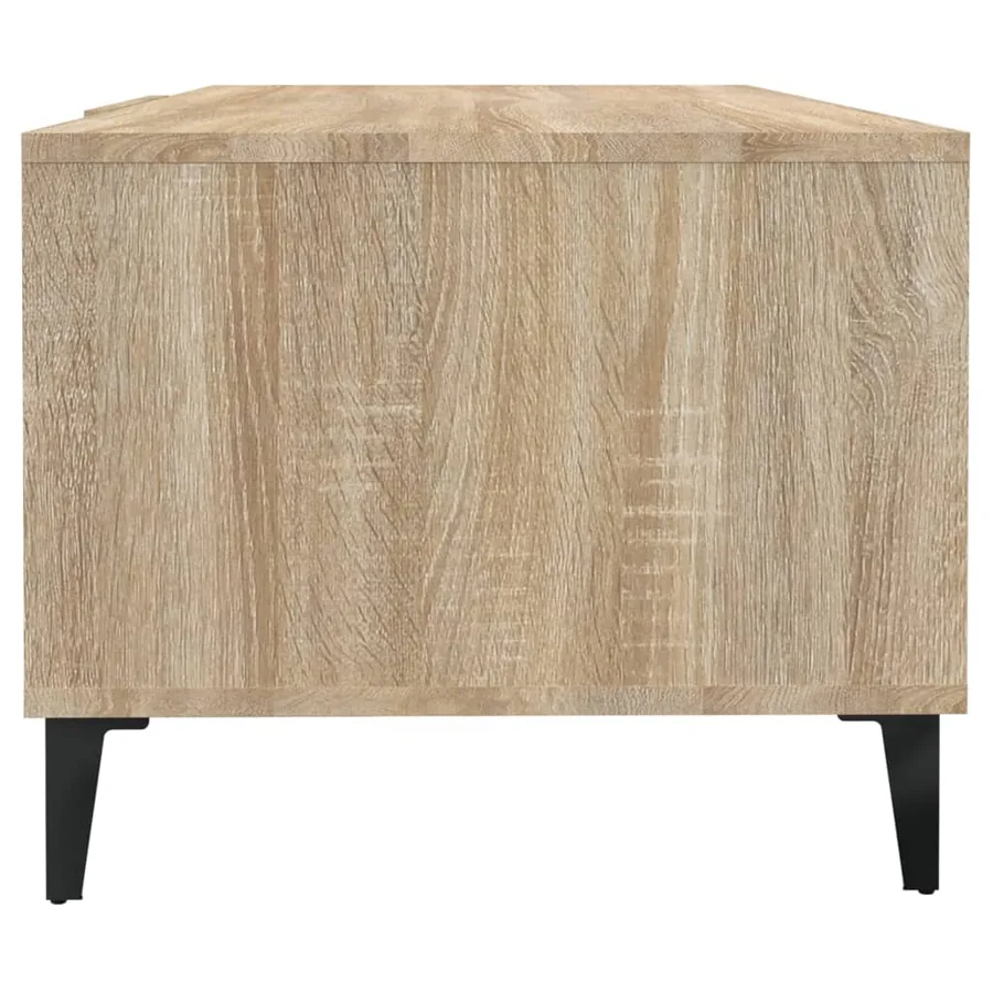 Table basse Chêne sonoma 102x50x40 cm Bois d'ingénierie - 7