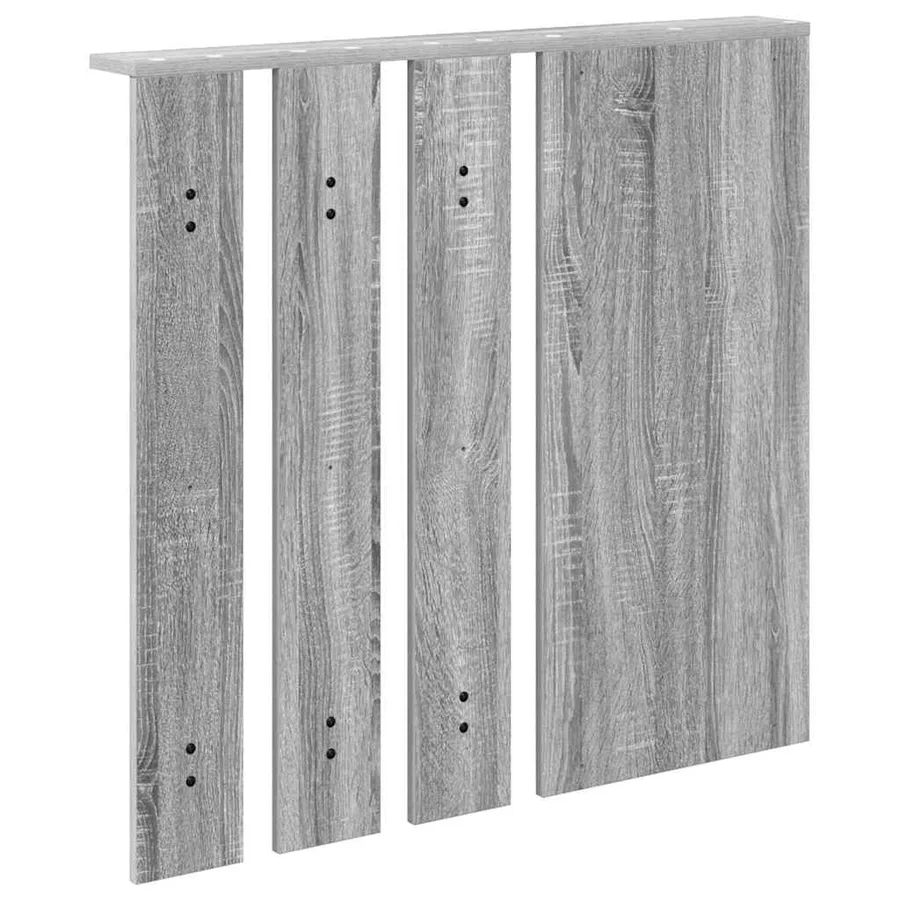 Porte-manteau mural avec étagère Sonoma gris 84 x 10 x 80 cm - 7