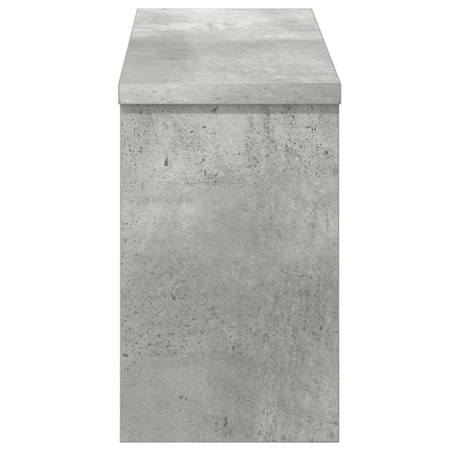 Porte-manteau mural avec étagère Gris béton 50 x 16 x 26 cm - 6