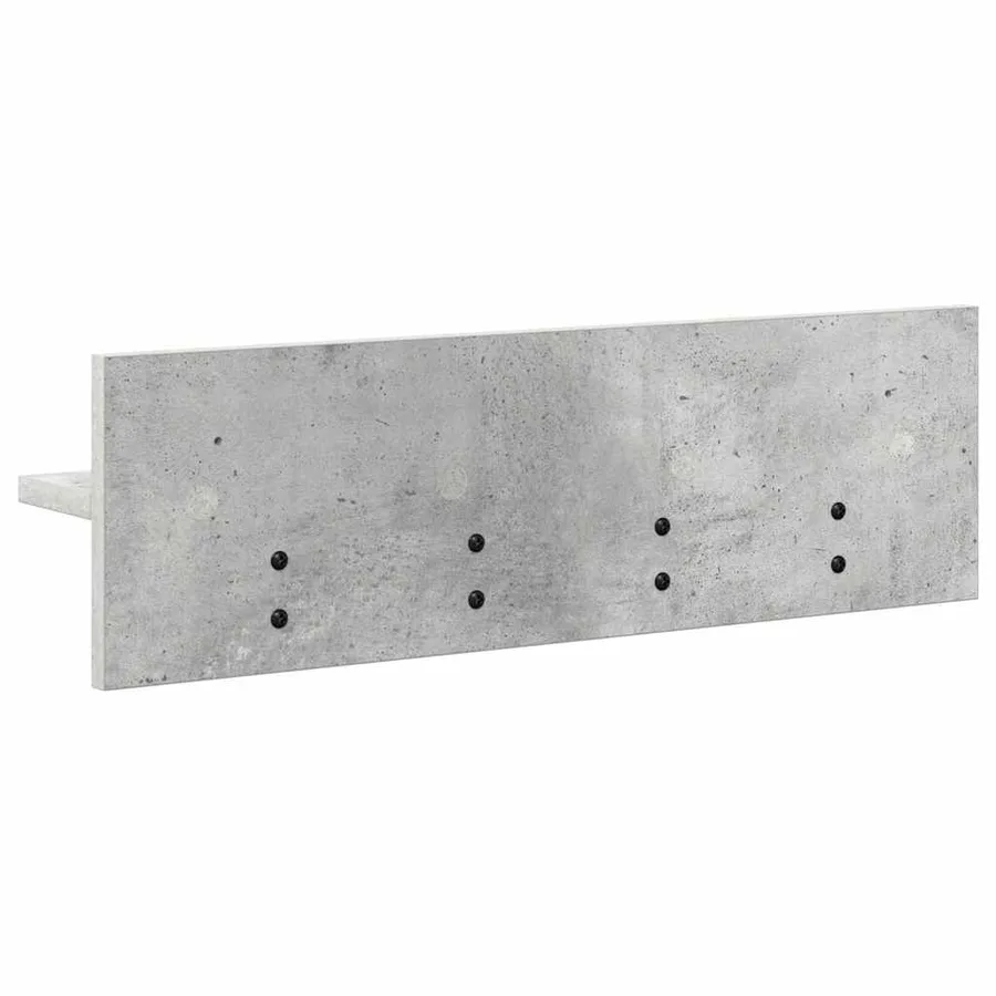Porte-manteau mural Montage mural Gris béton 60 x 10,5 x 18 cm - 7