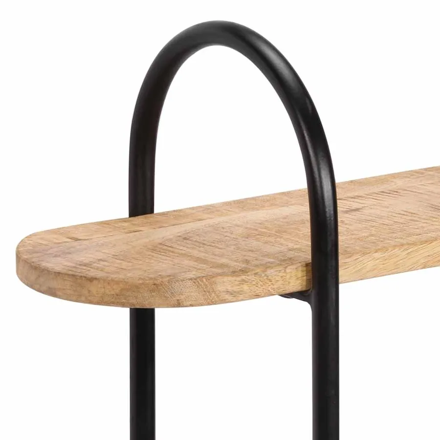 Étagère murale 90 x 20 x 116,5 cm en bois massif brut de manguier - 6