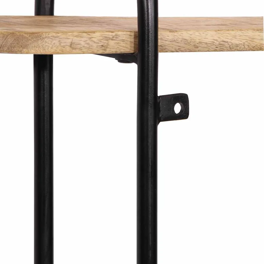 Étagère murale 90 x 20 x 116,5 cm en bois massif brut de manguier - 8