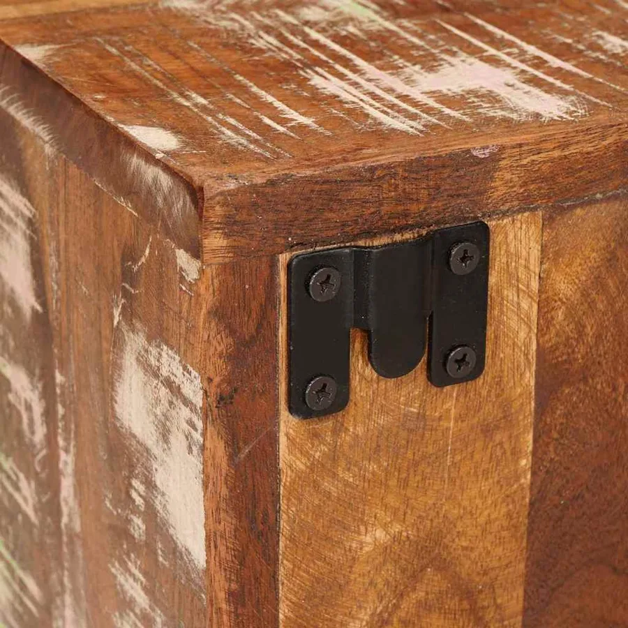 Table de chevet Marron Bois massif de récupération - 10
