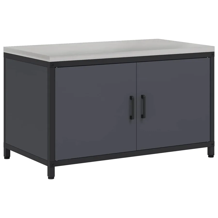 Rangement de cuisine HATTEM Anthracite 90 x 50 x 53 cm Acier - 2