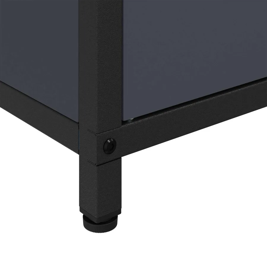 Rangement de cuisine HATTEM Anthracite 90 x 50 x 53 cm Acier - 8