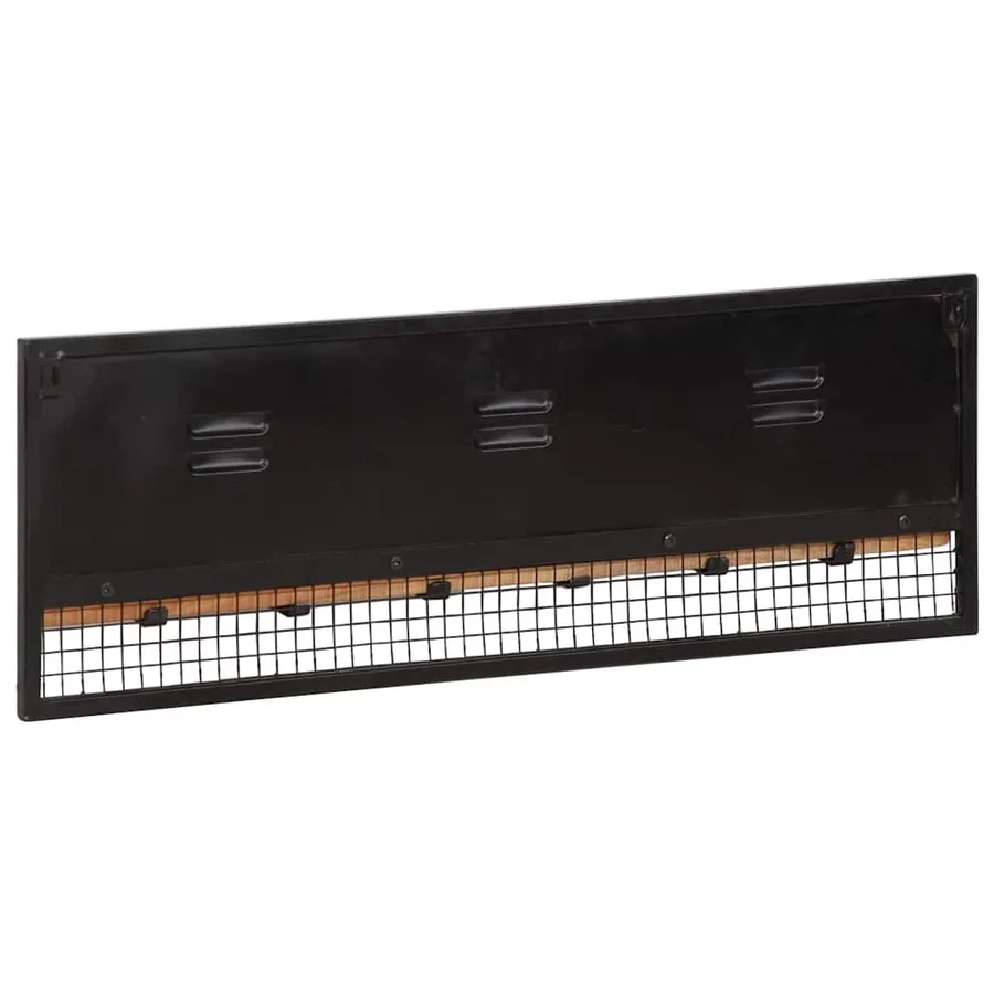 Porte-manteaux mural 90x11x30 cm bois massif de manguier - 3