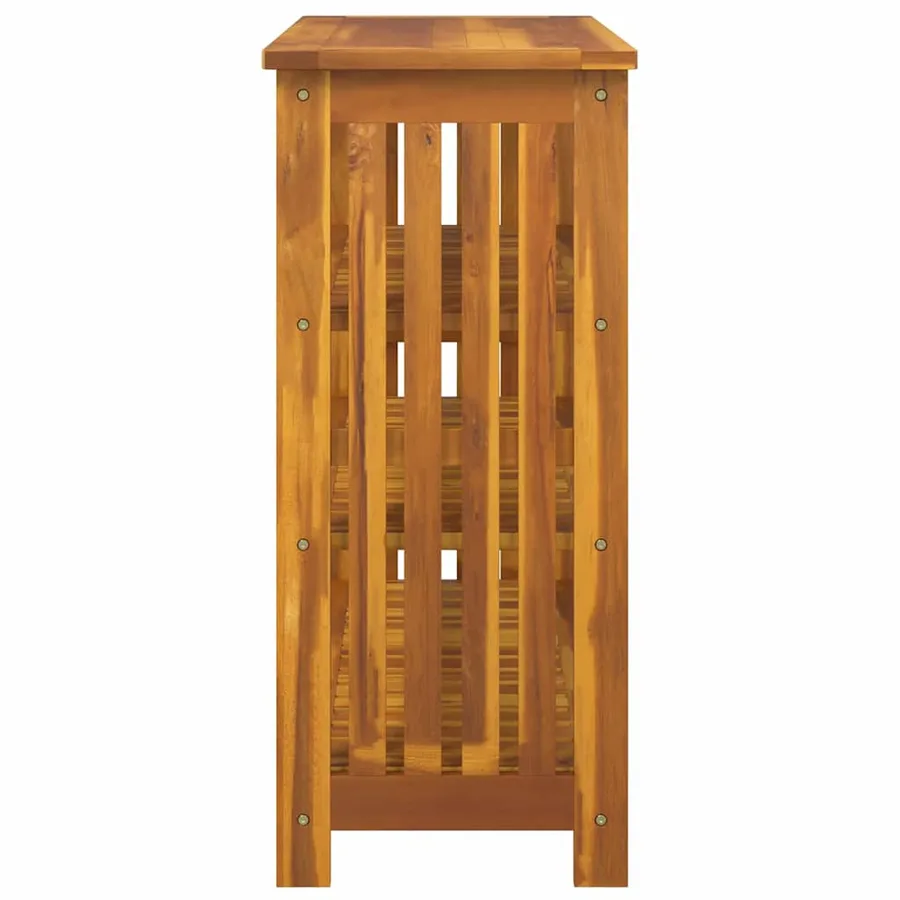 Armoire de jardin Naturel 90 x 40 x 90cm Bois d'Acacia Massif - 6