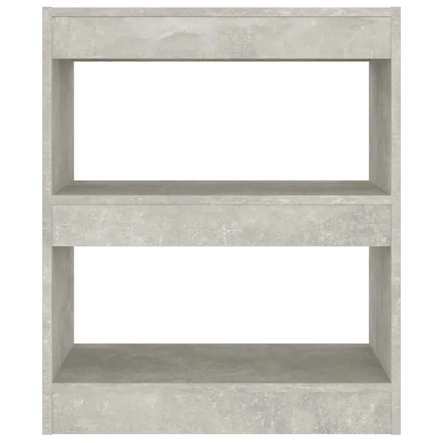 Bibliothèque/Séparateur de pièce Gris béton 60x30x72 cm - 5