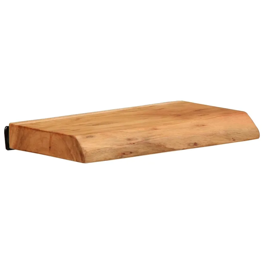 Étagères murales 2 pcs 30x20x3,5 cm bois massif d'acacia - 2