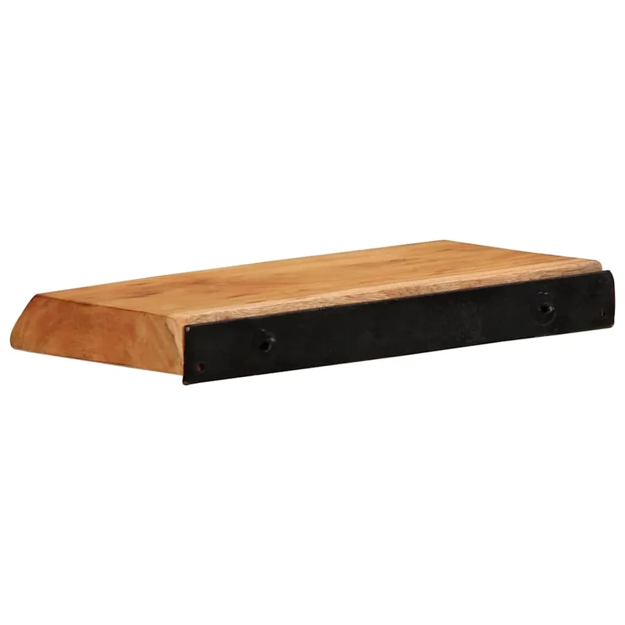 Étagères murales 2 pcs 30x20x3,5 cm bois massif d'acacia - 5