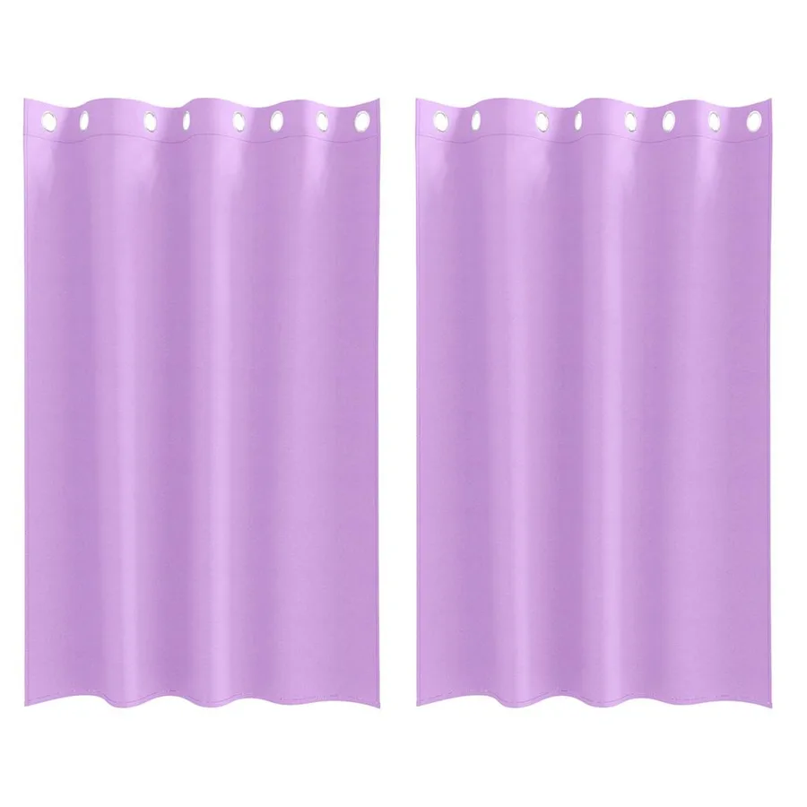 Rideaux occultants avec anneaux 2 pcs Violet 175 x 140 cm - 2
