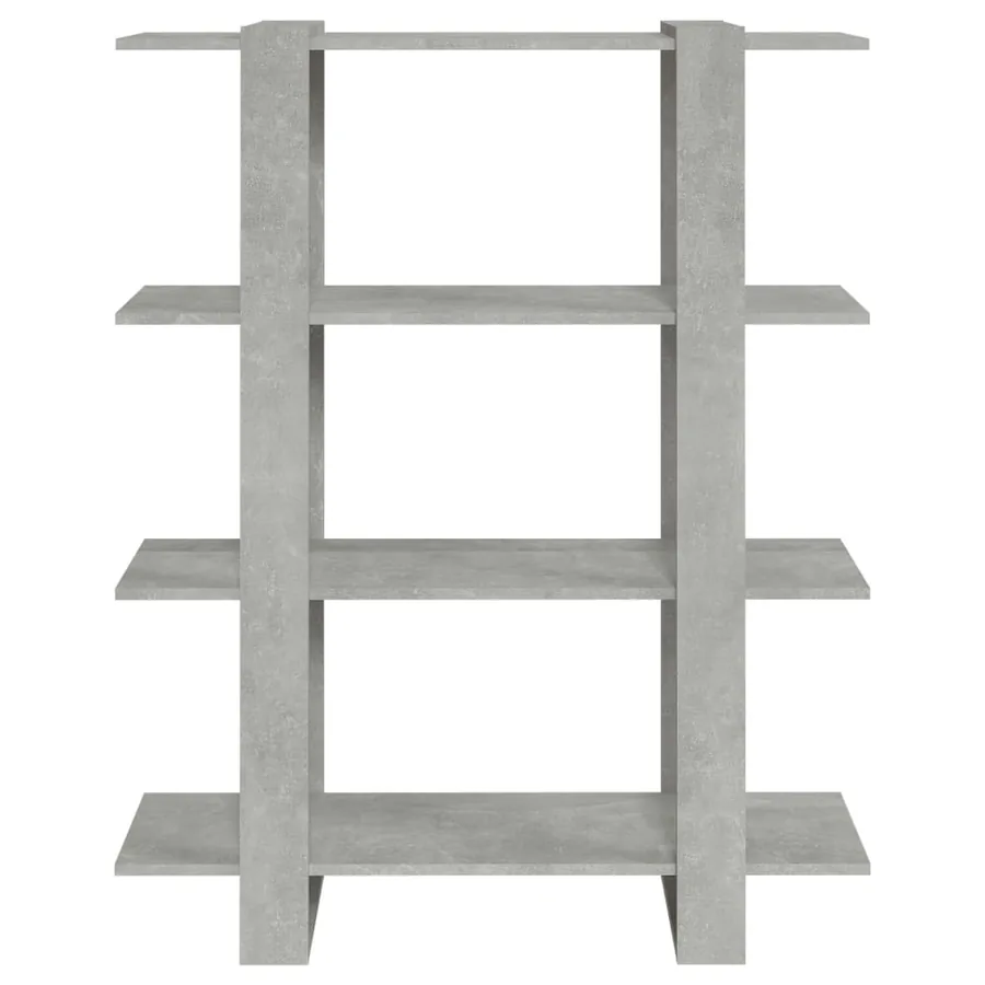 Bibliothèque/Séparateur de pièce Gris béton 100x30x123,5 cm - 3