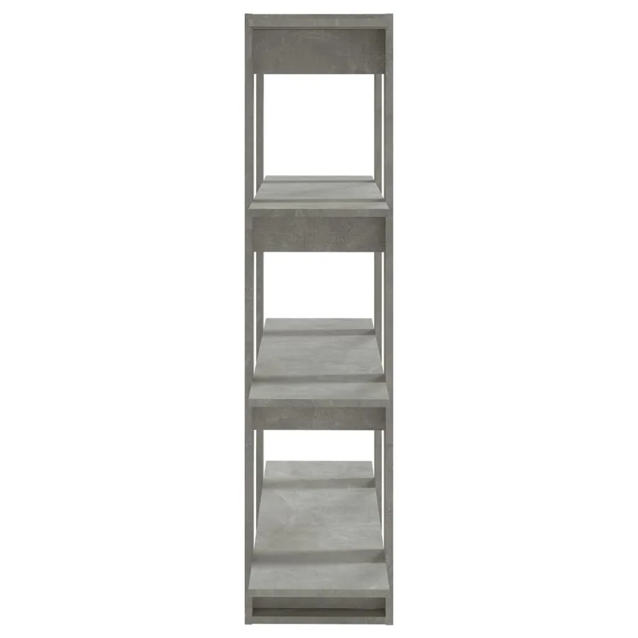 Bibliothèque/Séparateur de pièce Gris béton 100x30x123,5 cm - 4