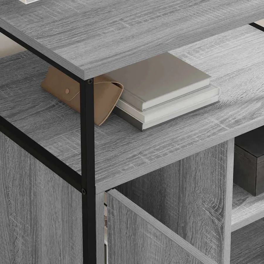 Cabinet avec Station de Charge Gris Sonoma 61 x 46 x 67 cm - 4