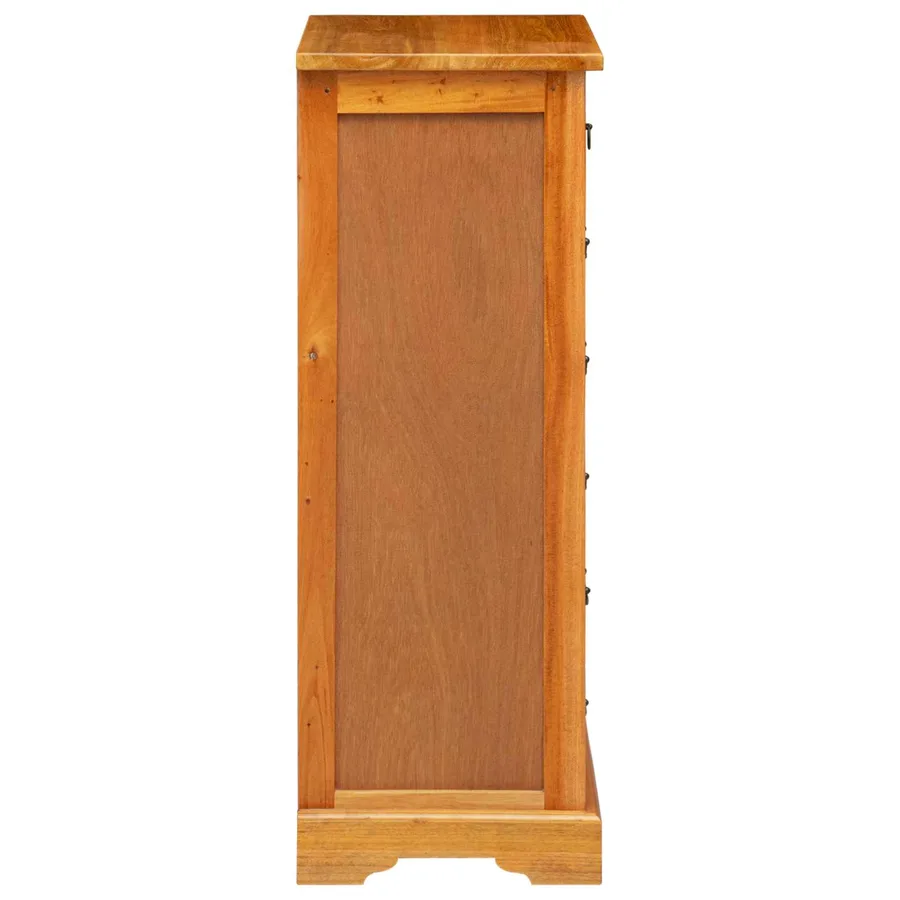 Commode Naturel 45 x 35 x 100,5 cm Bois de Mahogany Massif - 6