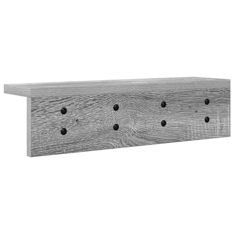 Porte-manteau mural Gris Sonoma 40 x 10,5 x 10,5 cm - 7
