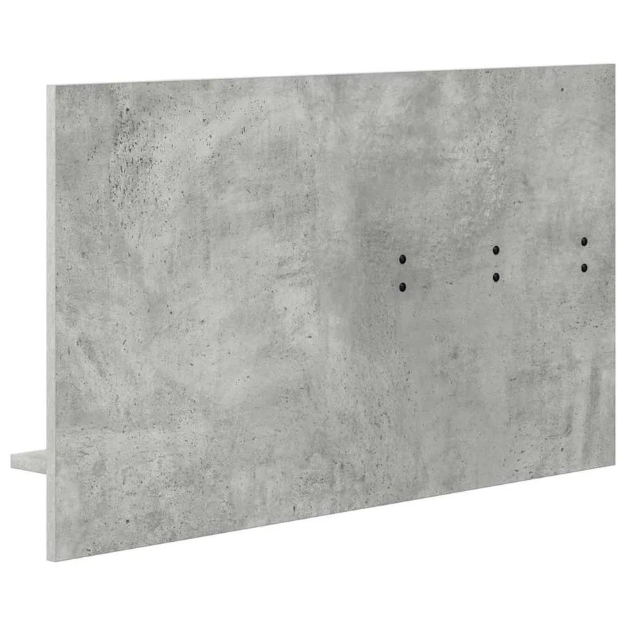 Porte-manteau mural avec étagère Gris béton 90 x 10 x 50 cm - 7