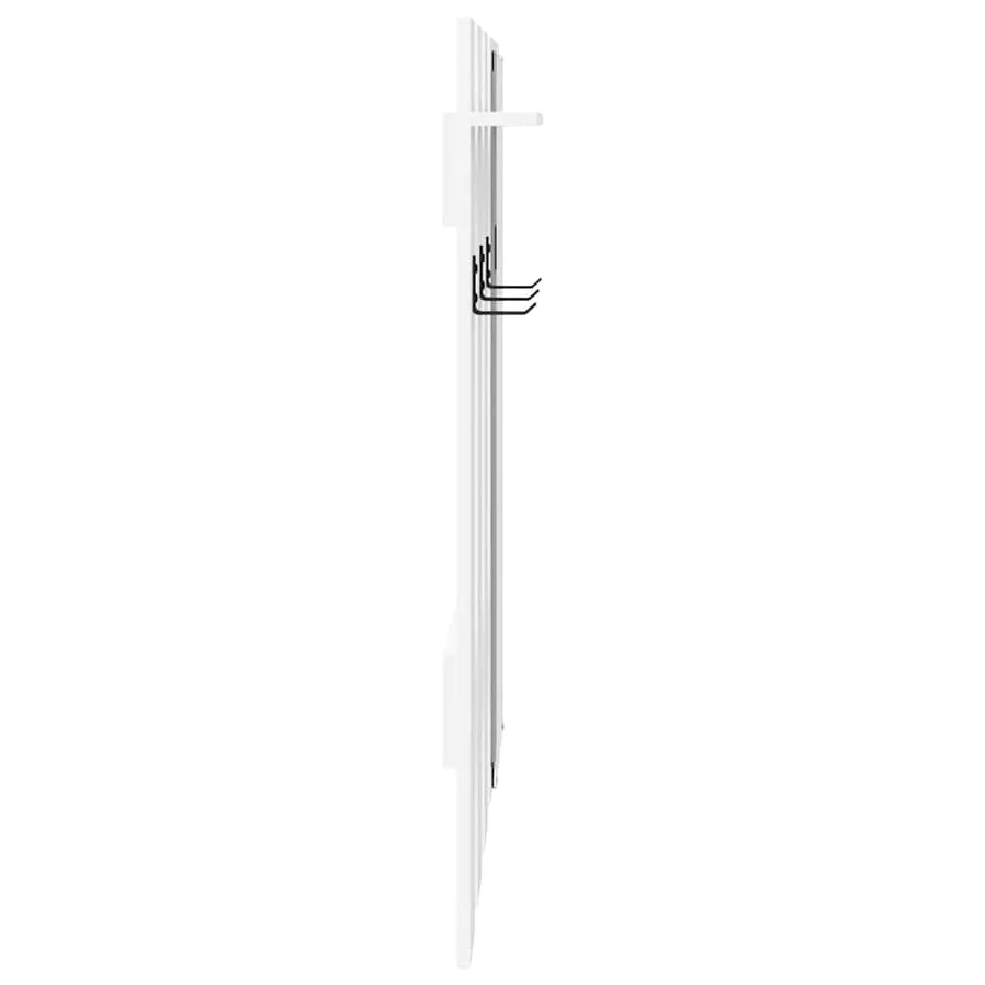 Porte-manteau mural Blanc 100 x 10 x 100 cm Bois d'ingénierie - 6