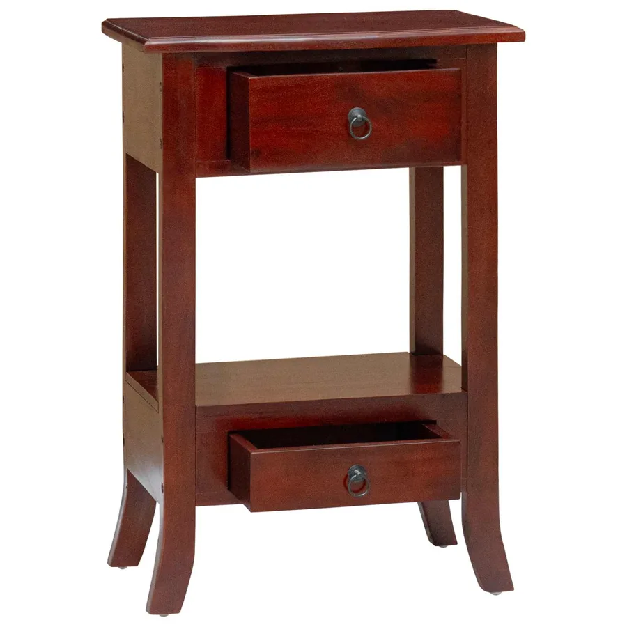 Table console Marron 50 x 29,5 x 76 cm Bois de Mahogany Massif - 4