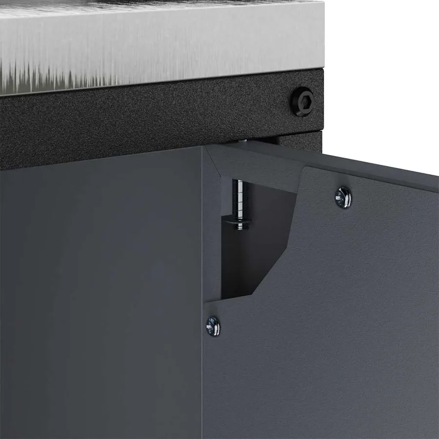 Rangement de cuisine HATTEM Anthracite 60 x 50 x 92 cm Acier - 8