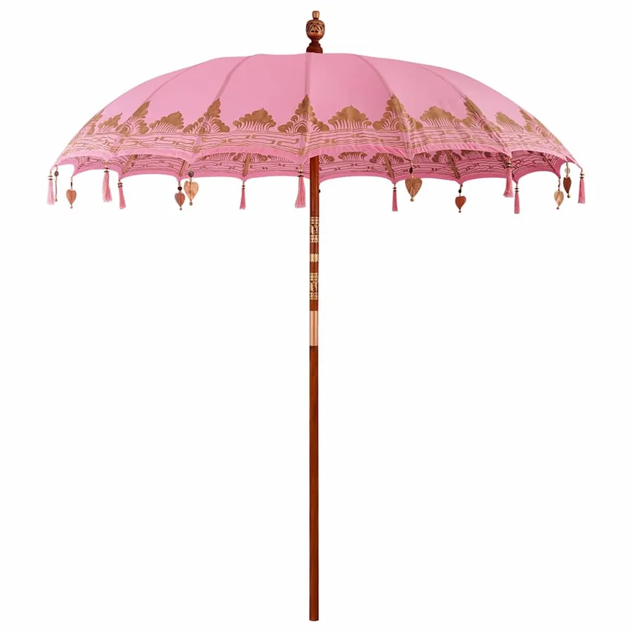 Parasol balinais Rose 215 x 215 x 260 cm - 2
