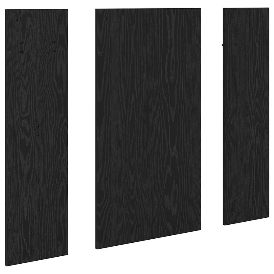 Porte-manteau mural Montage mural Chêne noir 96 x 1,5 x 90 cm - 7
