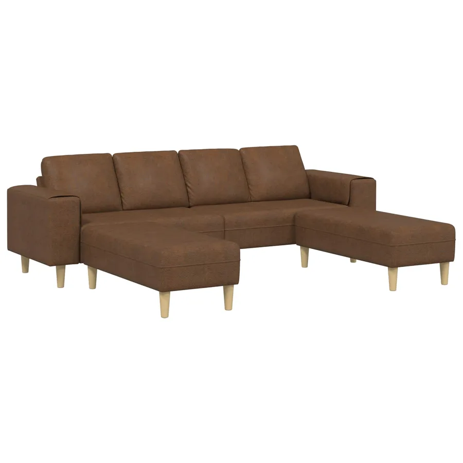 Canapé de salon 3 pcs Marron - 2