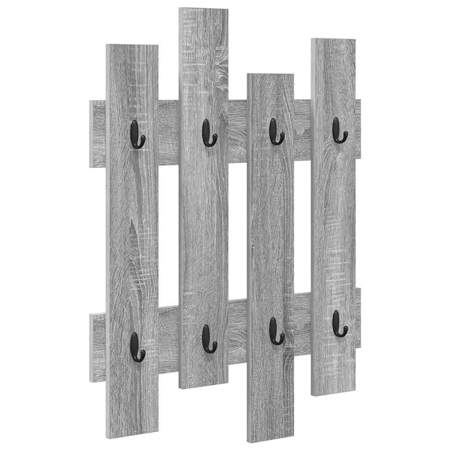 Porte-manteau mural Montage mural Gris Sonoma 60 x 3 x 82 cm - 2