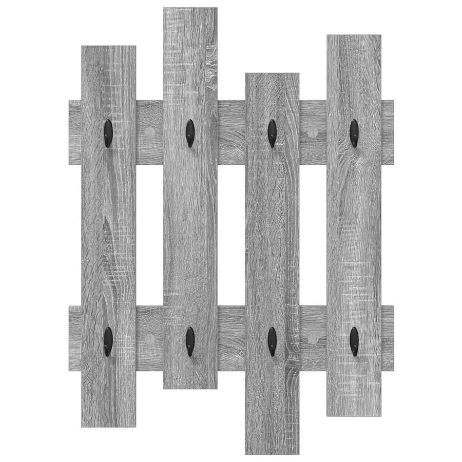 Porte-manteau mural Montage mural Gris Sonoma 60 x 3 x 82 cm - 5
