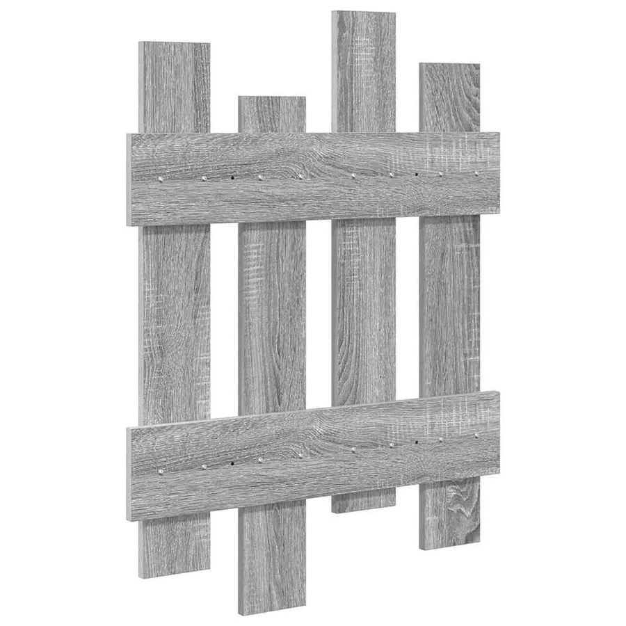Porte-manteau mural Montage mural Gris Sonoma 60 x 3 x 82 cm - 7