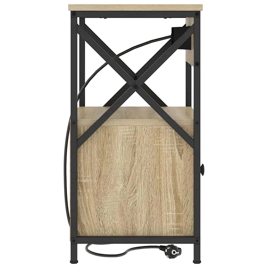 Cabinet de chevet avec tiroir Chêne Sonoma 40 x 31 x 60 cm - 7