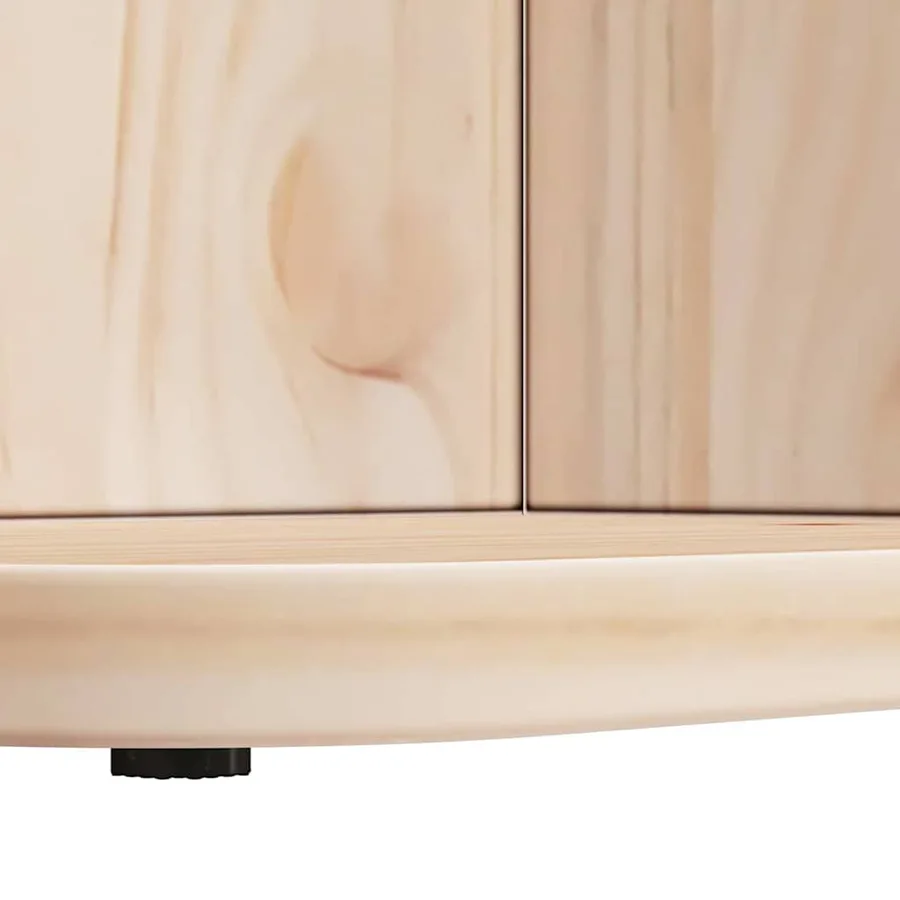 Table basse Naturel 80 x 39,5 x 33,5 cm Bois massif en pin - 11