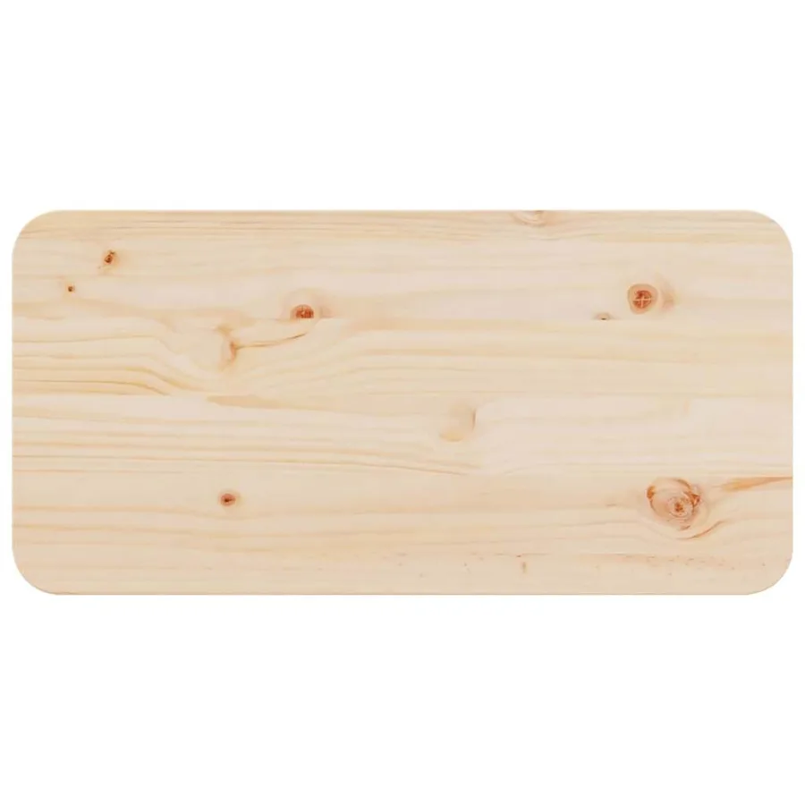 Table basse Naturel 80 x 39,5 x 33,5 cm Bois massif en pin - 9