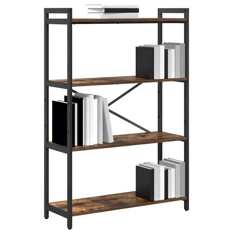 Étagère Chêne fumé 80 x 30 x 120 cm Bois d'ingénierie - 3