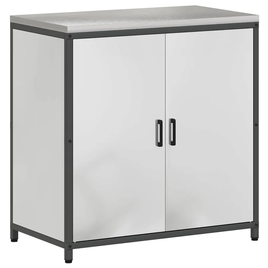 Rangement de cuisine HATTEM Argenté 90 x 50 x 92 cm Acier - 2