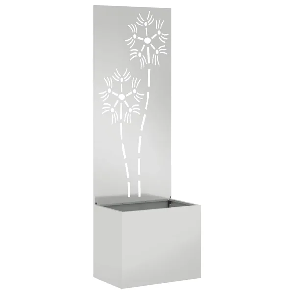 Écran de confidentialité de jardin Floral Argenté 50 x 150 cm