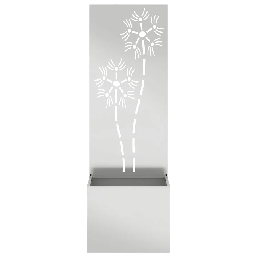 Écran de confidentialité de jardin Floral Argenté 50 x 150 cm - 3