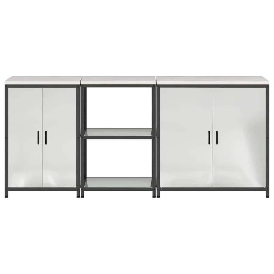Ensemble de rangement cuisine HATTEM 3 pcs Argenté - 8