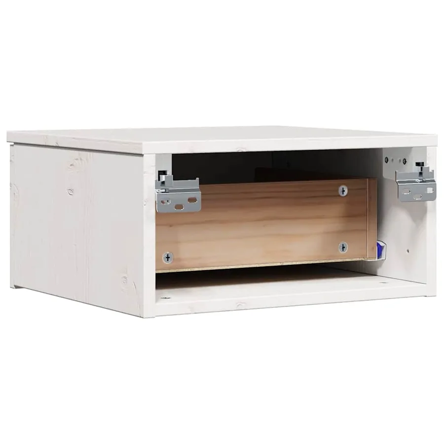 Table de chevet avec tiroir 2 pcs Blanc 37 x 35 x 18,5 cm - 9