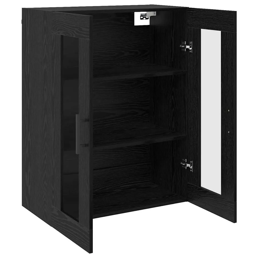 Meuble mural Chêne noir 69,5 x 34 x 90 cm Bois d'ingénierie - 5